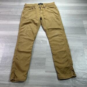 DU/ER N2X Slim Straight Jeans Mens 32x30 Beige Stretch Denim Pants Casual Khaki